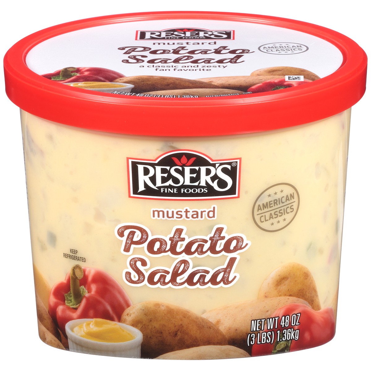 slide 1 of 8, Reser's Potato Salad, 48 oz