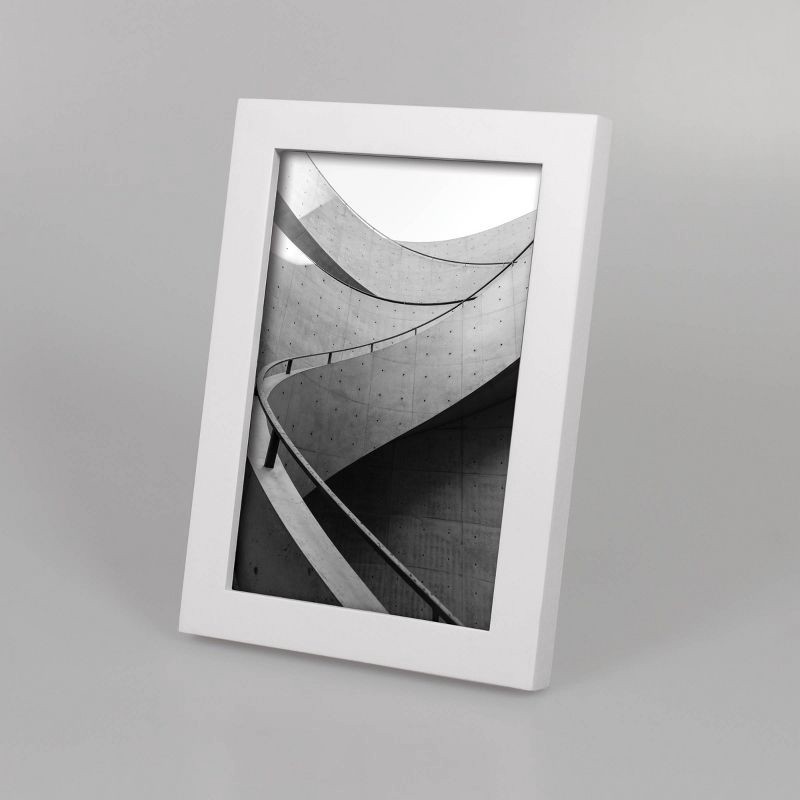 slide 2 of 4, 4" x 6" Thin Single Image Frame White - Threshold™: Modern Style, MDF, Glass, Wall/Tabletop Display, 1 ct