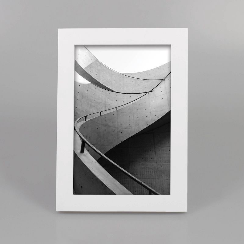 slide 1 of 4, 4" x 6" Thin Single Image Frame White - Threshold™: Modern Style, MDF, Glass, Wall/Tabletop Display, 1 ct