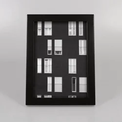 5" x 7" Thin Single Picture Frame Black - Threshold™: Modern Style, MDF, Glass, Wall or Tabletop Display