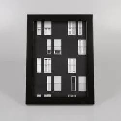 5" x 7" Thin Single Picture Frame Black - Threshold™: Modern Style, MDF, Glass, Wall or Tabletop Display