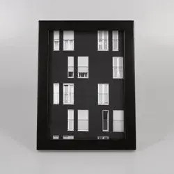 5" x 7" Thin Single Picture Frame Black - Threshold™