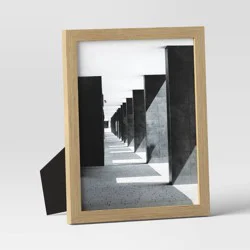8" x 10" Thin Grain Frame Wood - Threshold™: Modern Style MDF Photo Holder, Tabletop Display