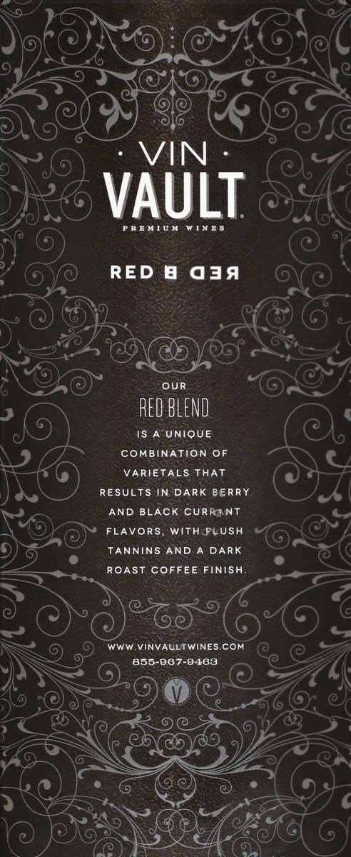 slide 3 of 5, Vin Vault Red Blend, 3 liter