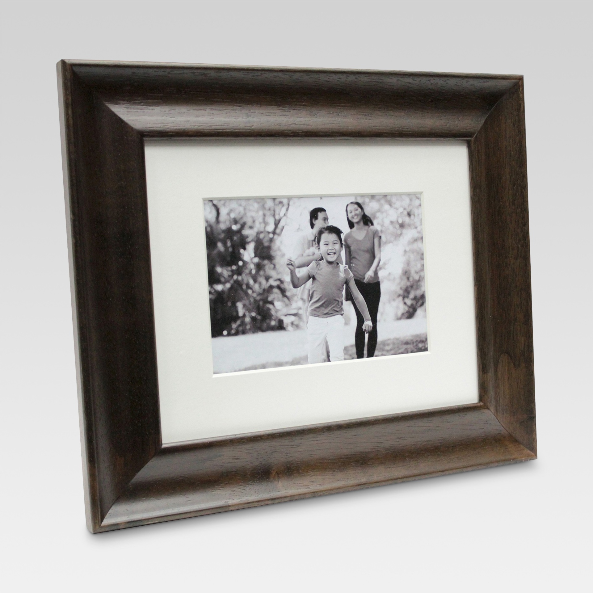 slide 1 of 5, Threshold Espresso Finish Matted Wall Frame, 1 ct