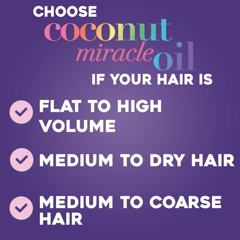 slide 4 of 11, OGX Extra Strength Damage Remedy + Coconut Miracle Oil Shampoo for Dry, Frizzy, or Coarse Hair - 13 fl oz, 13 fl oz