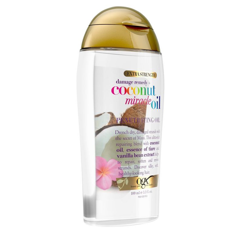 slide 5 of 8, OGX Extra Strength Damage Remedy + Coconut Miracle Oil Penetrating Oil - 3.3 fl oz, 3.3 fl oz