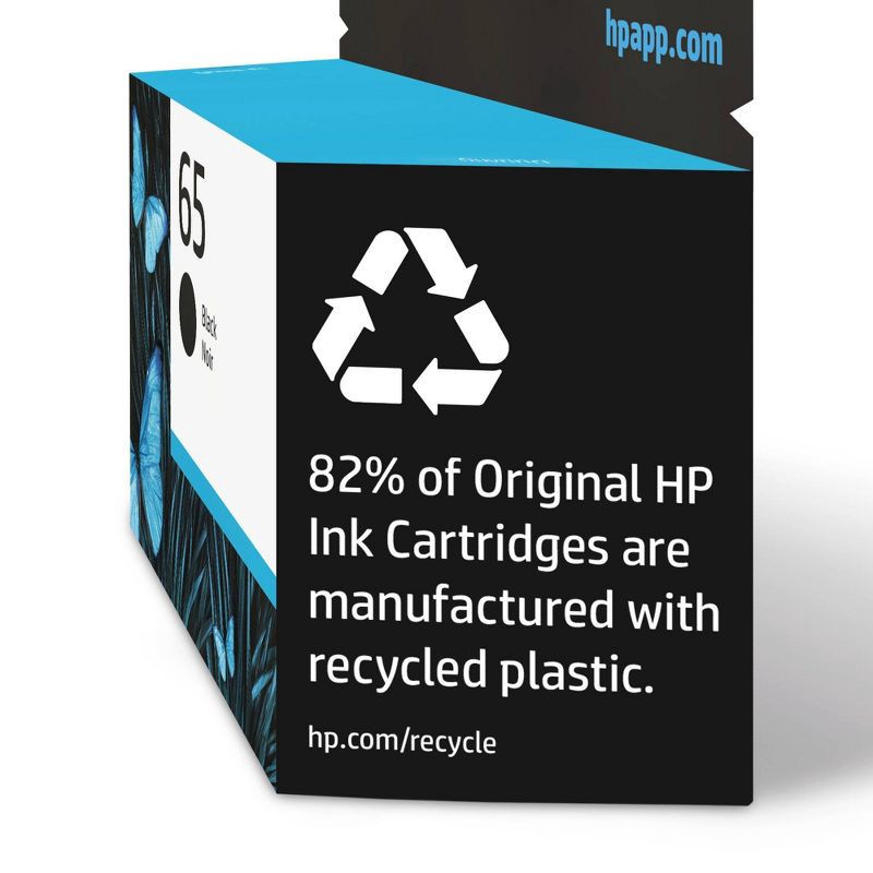 slide 3 of 16, HP Inc. HP 65 Single Ink Cartridge - Black (N9K02AN#14): Standard Yield Printer Ink, 1 ct