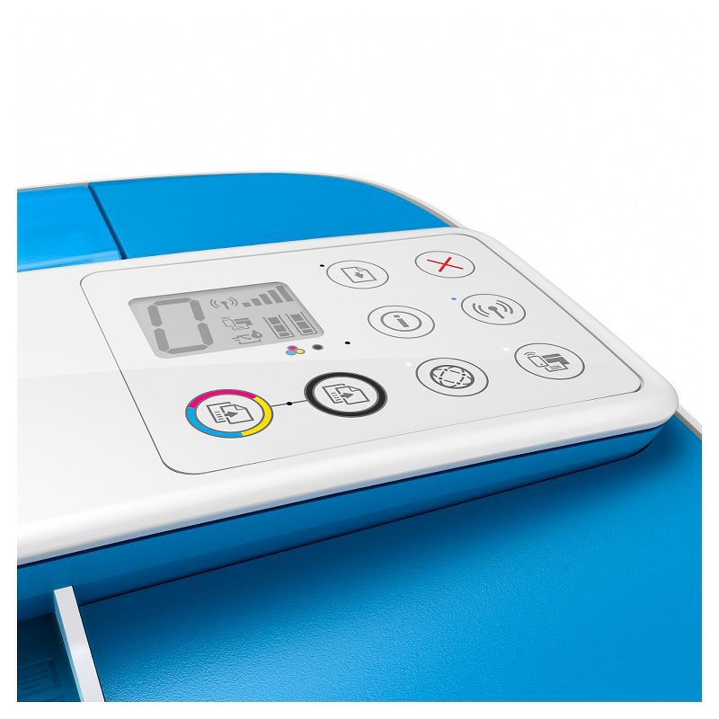 slide 2 of 6, HP Inc. HP DeskJet 3755 Wireless All-In-One Color Printer, Scanner, Copier, Instant Ink Ready - Blue, 1 ct