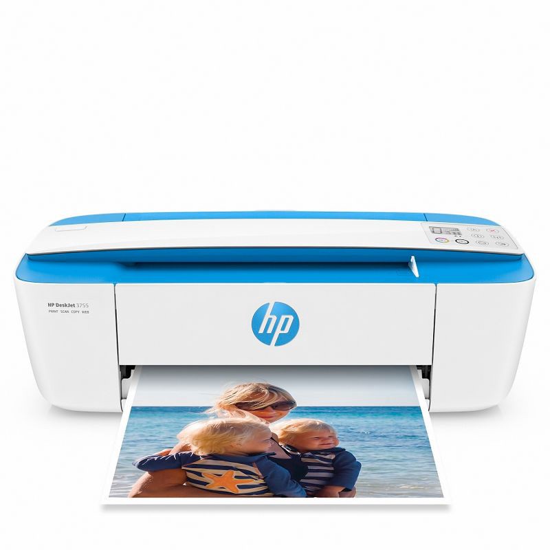 slide 5 of 6, HP Inc. HP DeskJet 3755 Wireless All-In-One Color Printer, Scanner, Copier, Instant Ink Ready - Blue, 1 ct