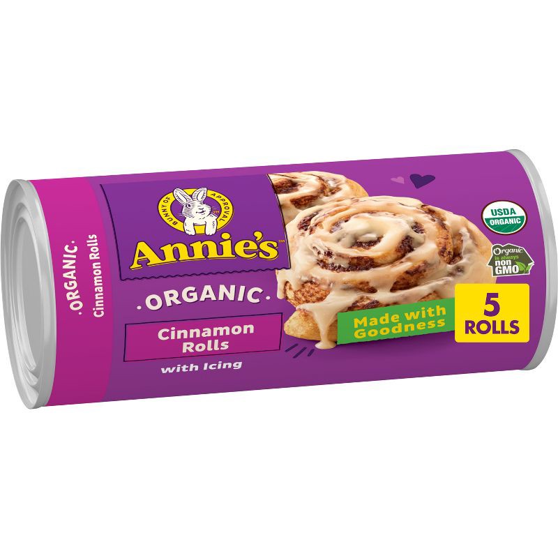 slide 1 of 13, Annie's Organic Cinnamon Rolls with Icing - 17.5oz/5ct, 5 ct; 17.5 oz