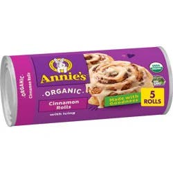 Annie's Organic Cinnamon Rolls with Icing - 17.5oz/5ct