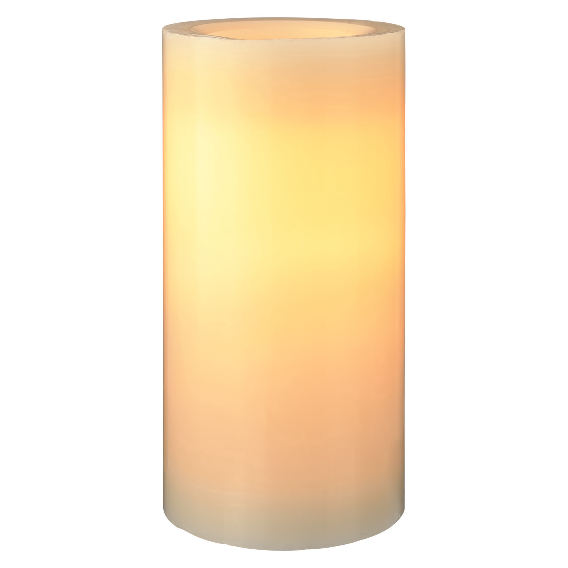 slide 2 of 5, Cream Real Wax Flameless Led Candle By Ashland, 4 in x 8 in