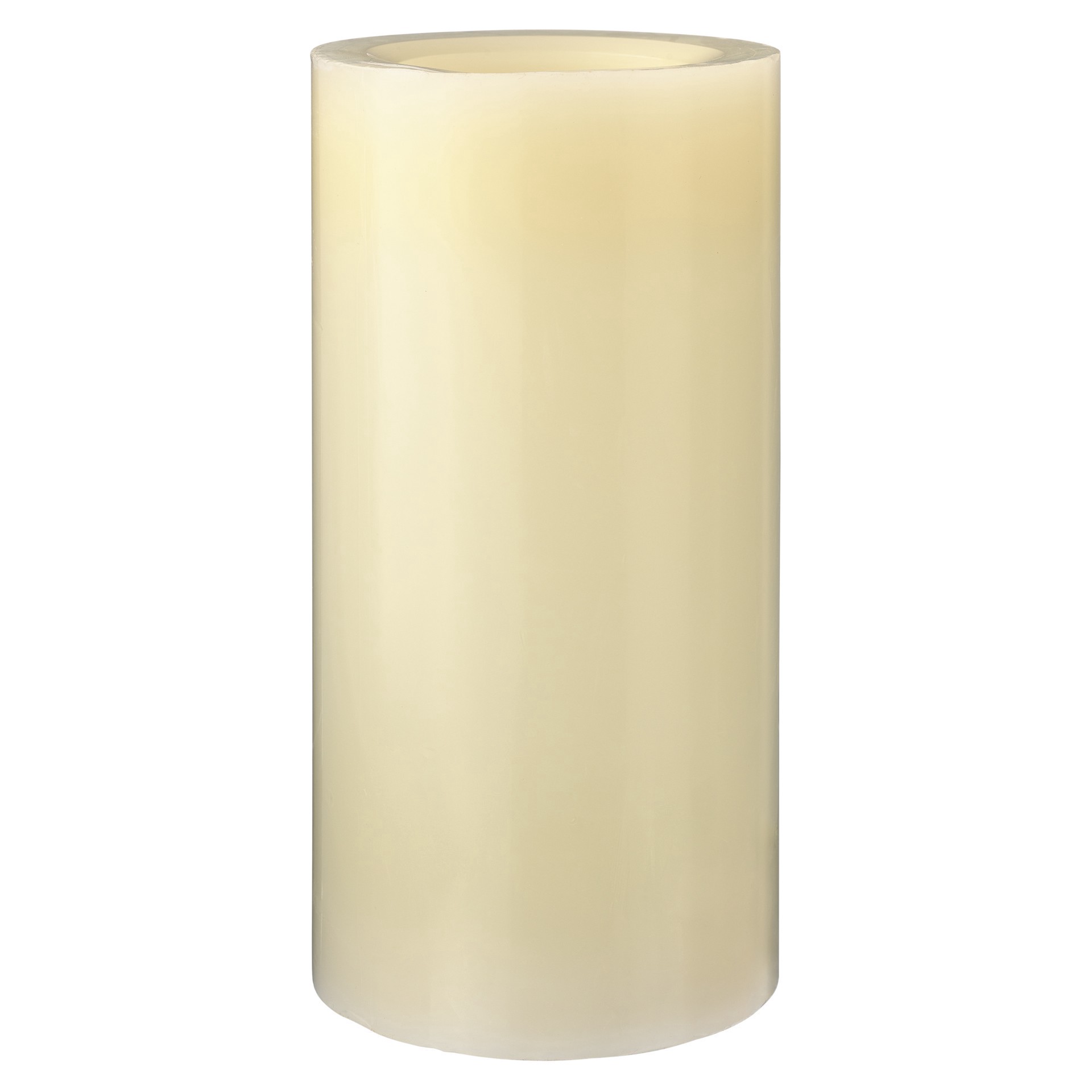 slide 3 of 5, Cream Real Wax Flameless Led Candle By Ashland, 4 in x 8 in