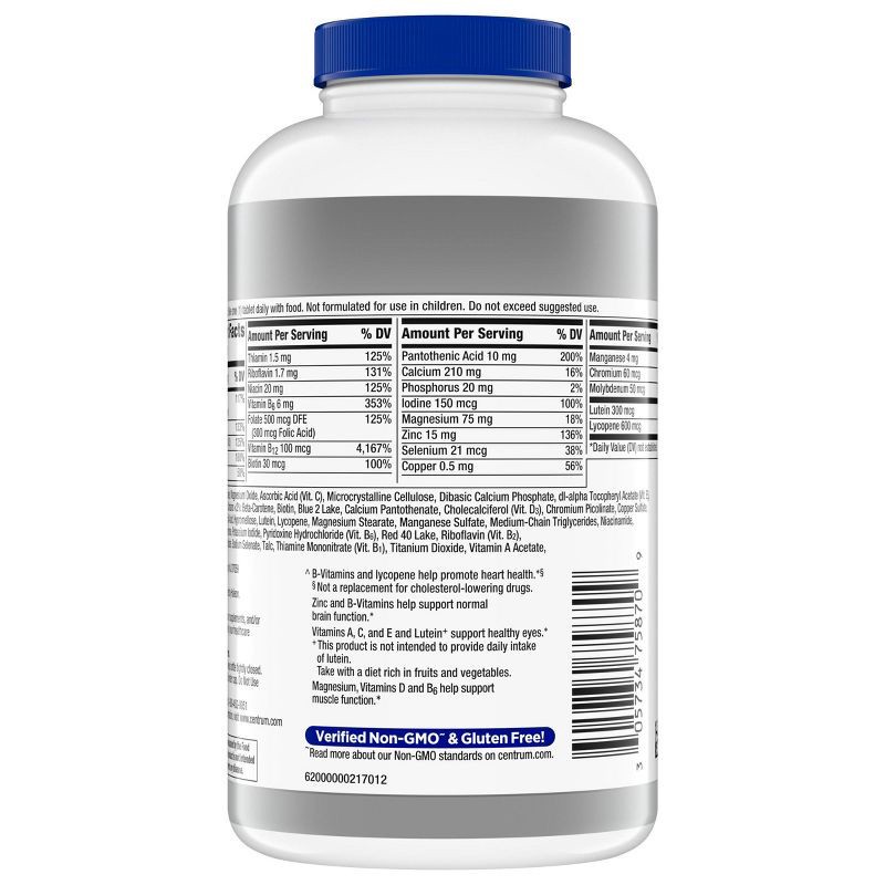 slide 12 of 14, Centrum Silver Men 50+ Multivitamin Dietary Supplement Tablets - 200ct, 200 ct