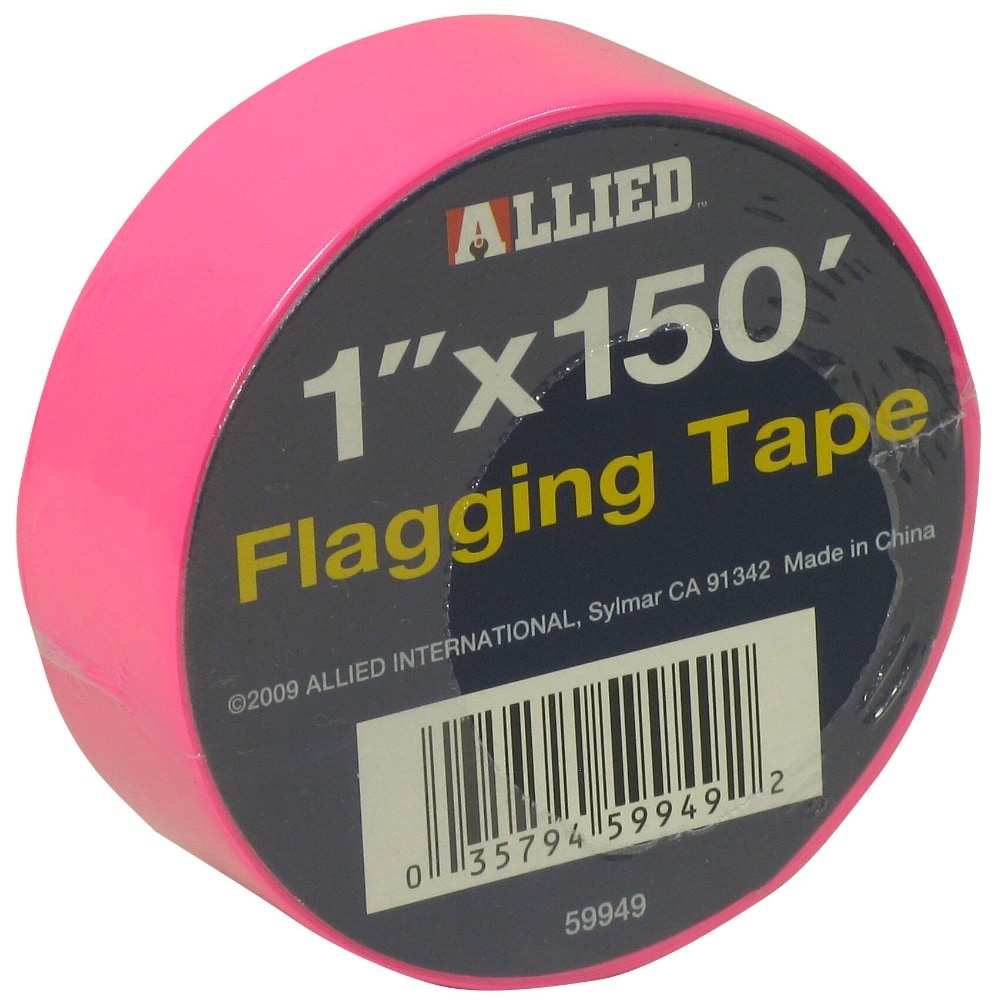 slide 1 of 1, Allied Flagging Tape - Pink, 1 in x 150 ft