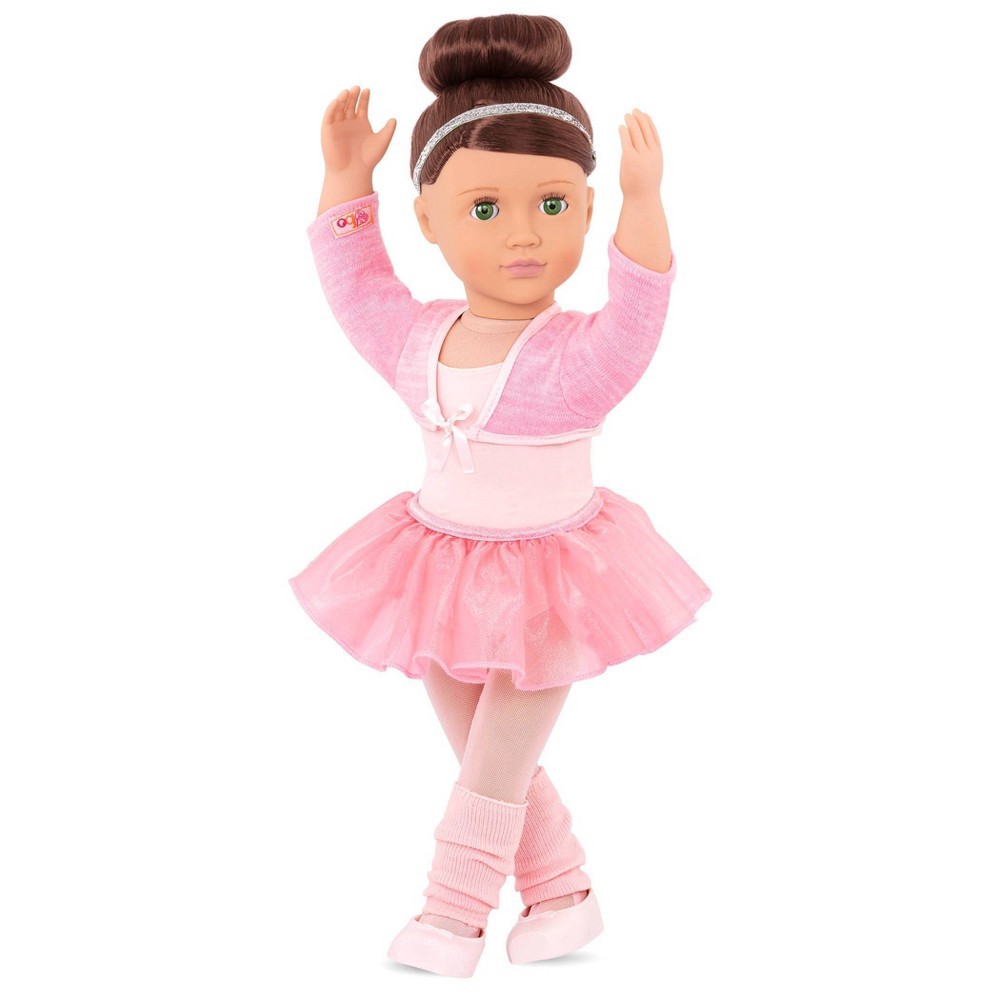 slide 4 of 7, Our Generation Sydney Lee with Storybook & Outfit 18" Ballet Doll, 1 ct