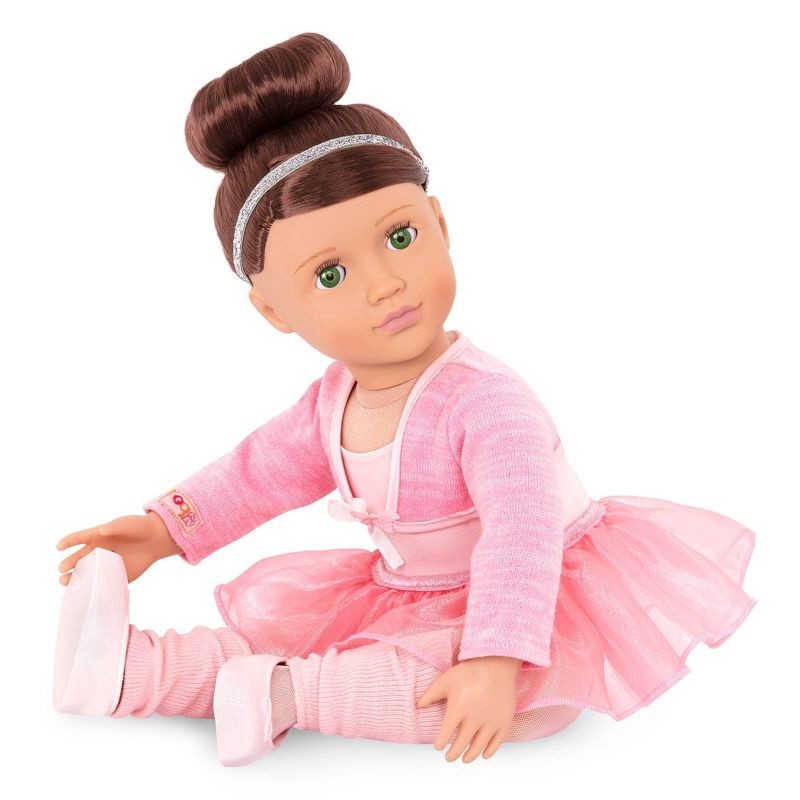 slide 4 of 7, Our Generation Sydney Lee with Storybook & Outfit 18" Ballet Doll, 1 ct