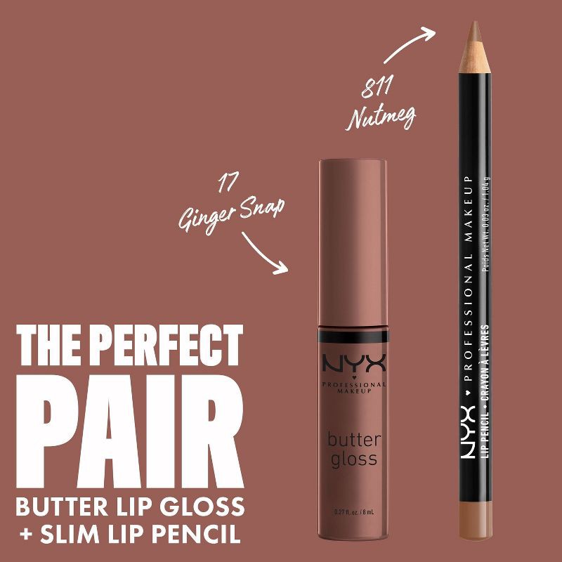 slide 5 of 8, NYX Professional Makeup Butter Lip Gloss - 17 Ginger Snap - 0.27 fl oz, 0.27 fl oz