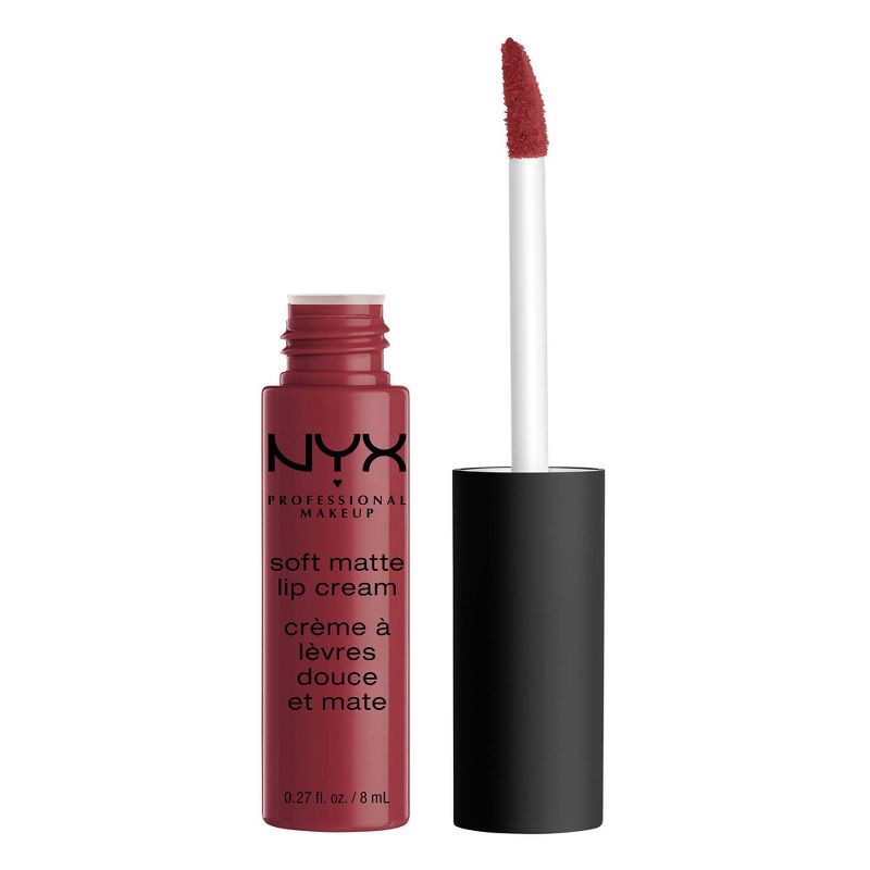 slide 1 of 4, NYX Professional Makeup Soft Matte Lip Cream Lightweight Liquid Lipstick - Budapest - 0.27 fl oz, 0.27 fl oz
