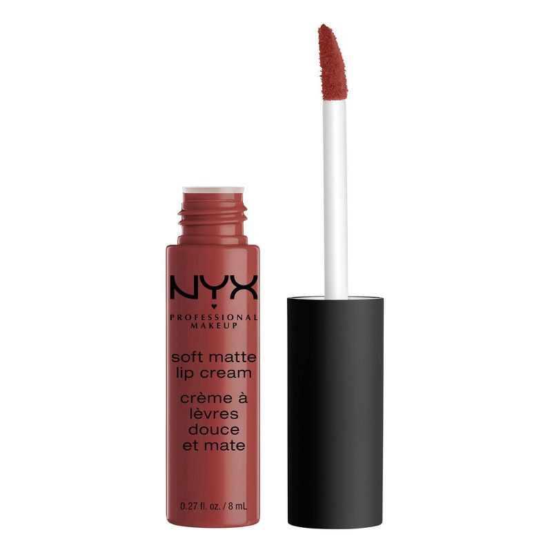 slide 1 of 4, NYX Professional Makeup Soft Matte Lip Cream Lightweight Liquid Lipstick - Rome - 0.27 fl oz, 0.27 fl oz