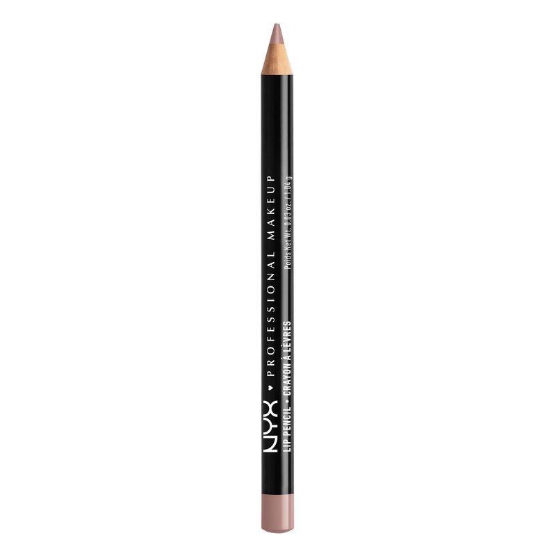 slide 1 of 6, NYX Professional Makeup Long-Lasting Slim Lip Pencil - Creamy Lip Liner - Mauve - 0.03oz, 0.03 oz