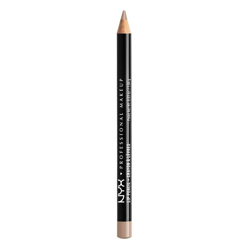 slide 1 of 6, NYX Professional Makeup Long-Lasting Slim Lip Pencil - Creamy Lip Liner - Nude Beige - 0.03oz, 0.03 oz