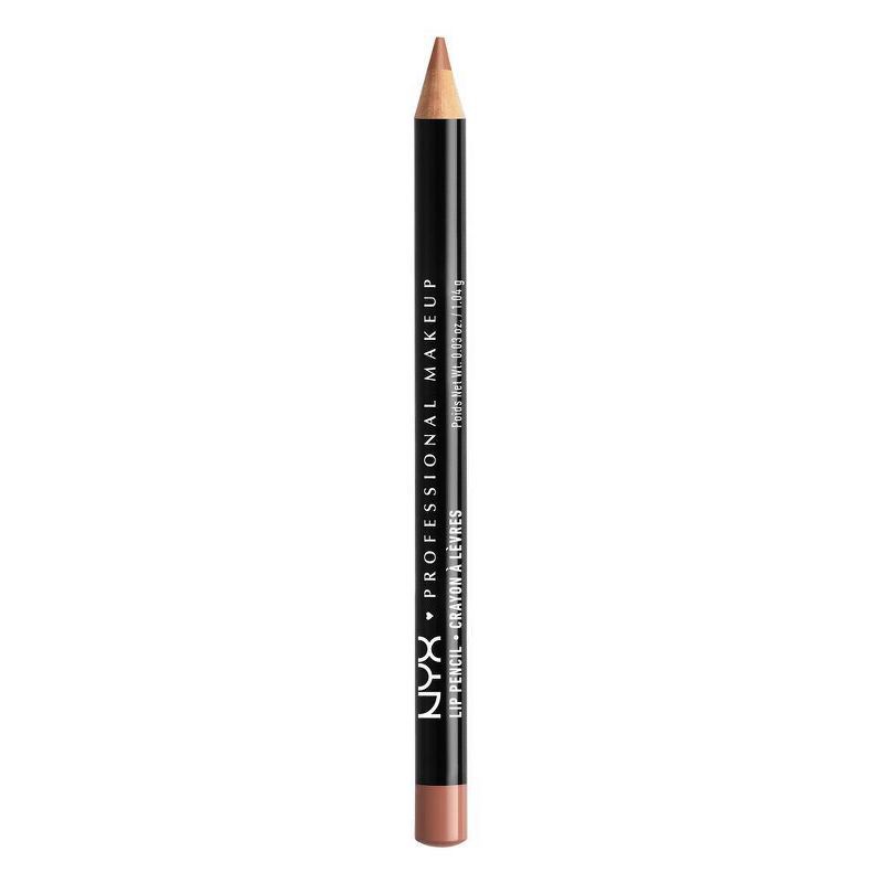 slide 1 of 6, NYX Professional Makeup Long-Lasting Slim Lip Pencil - Creamy Lip Liner - Natural - 0.03oz, 0.03 oz