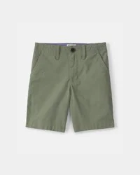 Oshkosh Boys Twill Flat-Front Shorts - Green - Size 7