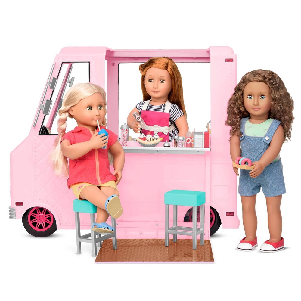 slide 2 of 10, Our Generation Sweet Stop Ice Cream Truck - Pink, 1 ct