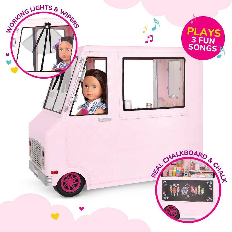 slide 3 of 10, Our Generation Sweet Stop Ice Cream Truck - Pink, 1 ct