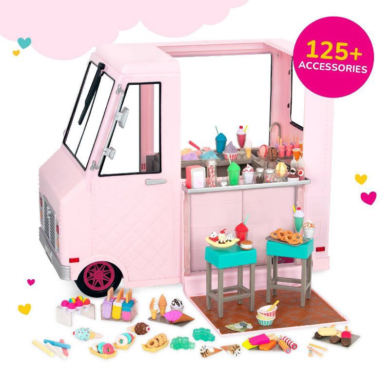 slide 5 of 10, Our Generation Sweet Stop Ice Cream Truck - Pink, 1 ct
