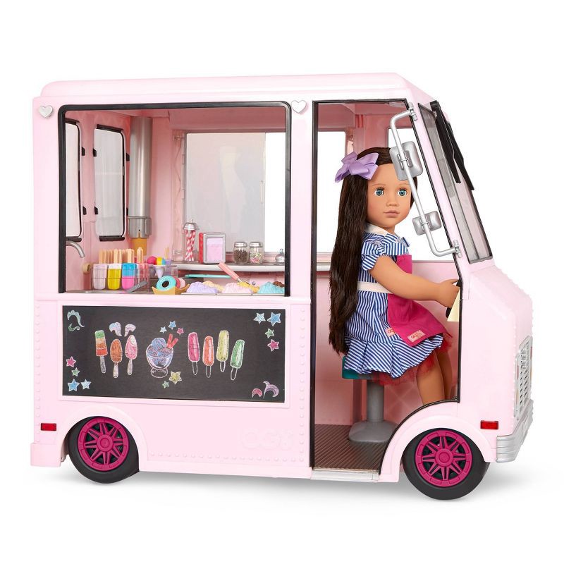 slide 6 of 10, Our Generation Sweet Stop Ice Cream Truck - Pink, 1 ct