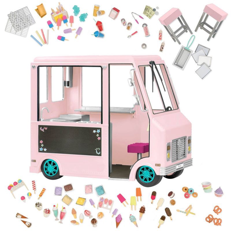 slide 8 of 9, Our Generation Sweet Stop Ice Cream Truck - Pink, 1 ct
