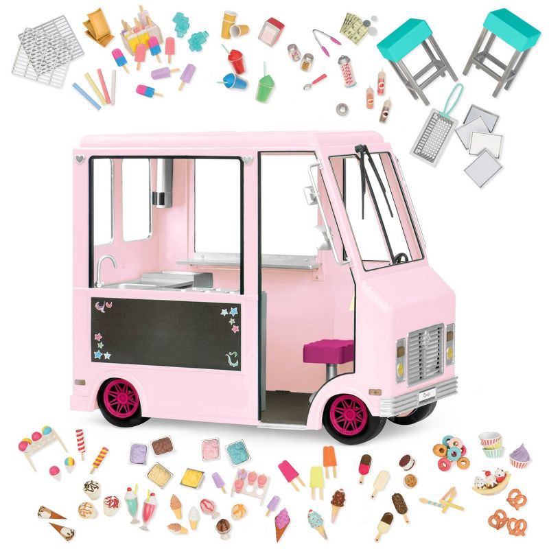 slide 10 of 10, Our Generation Sweet Stop Ice Cream Truck - Pink, 1 ct
