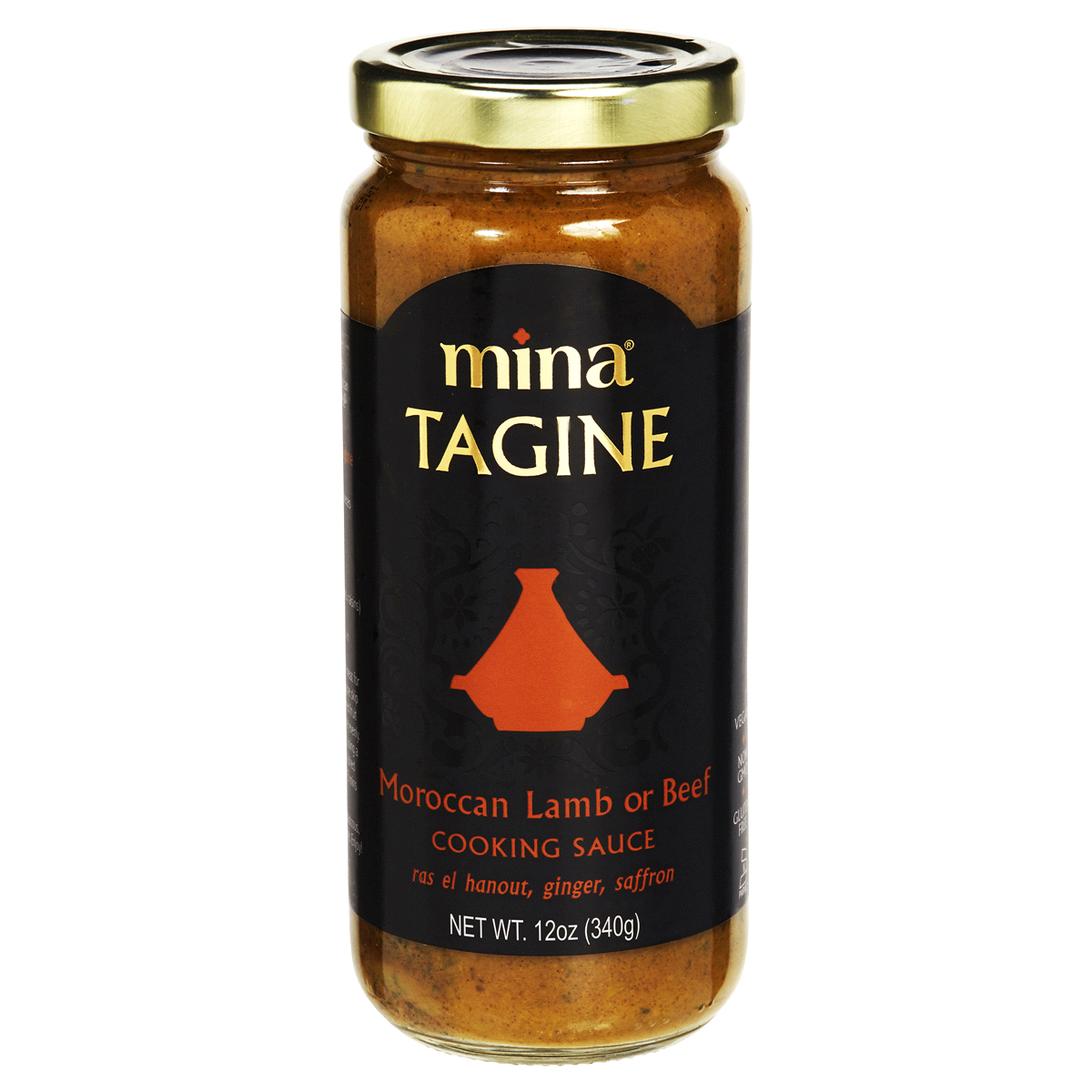 slide 1 of 2, Mina Tagine Moroccan Lamb or Beef Cooking Sauce, 12 oz