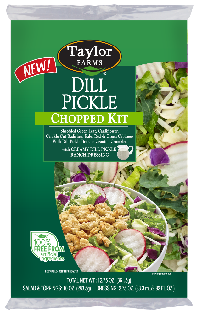 slide 1 of 1, Taylor Farms Dill Pickle Chopped Salad Kit, 12.75 oz