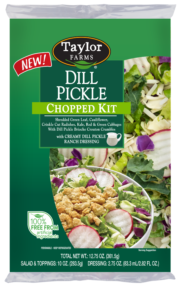 slide 1 of 1, Taylor Farms Dill Pickle Chopped Kit, 12.75 oz