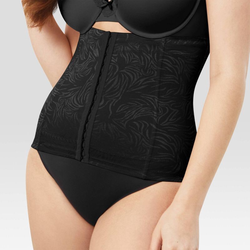 slide 3 of 4, Maidenform Self Expressions Women's Firm Control Waist Cincher SE3067 - Black L, 1 ct