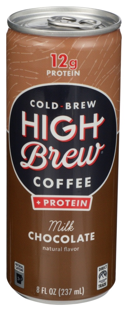 slide 1 of 1, High Brew Coffee Milk Chocolate Plus Protein, 8 fl oz