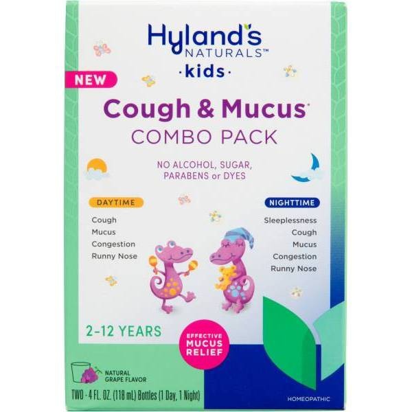 slide 1 of 5, Hyland's Naturals 4 Kids Day & Night Cold 'n Mucus Relief Liquid - 8 fl oz, 8 fl oz