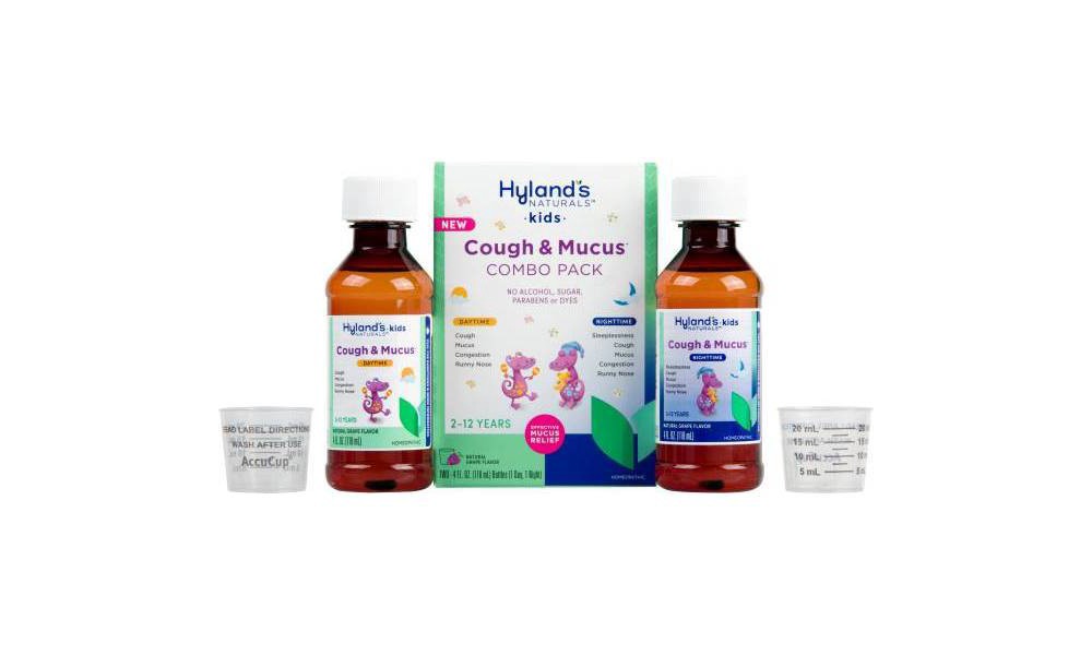 slide 3 of 5, Hyland's Naturals 4 Kids Day & Night Cold 'n Mucus Relief Liquid - 8 fl oz, 8 fl oz