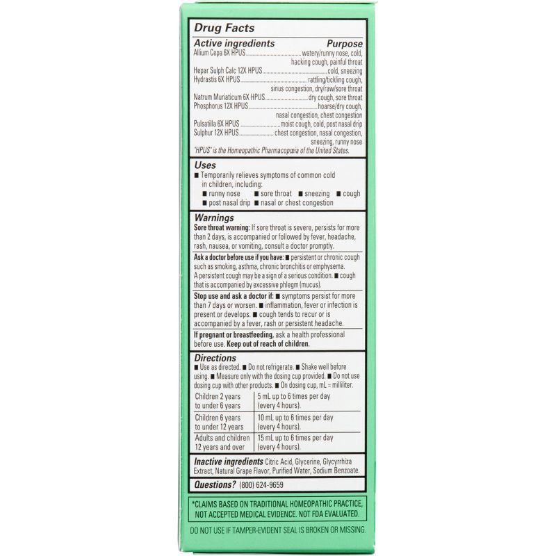 slide 2 of 7, Hyland's Naturals Kids Cold & Cough Daytime Syrup - Grape - 4 fl oz, 4 fl oz