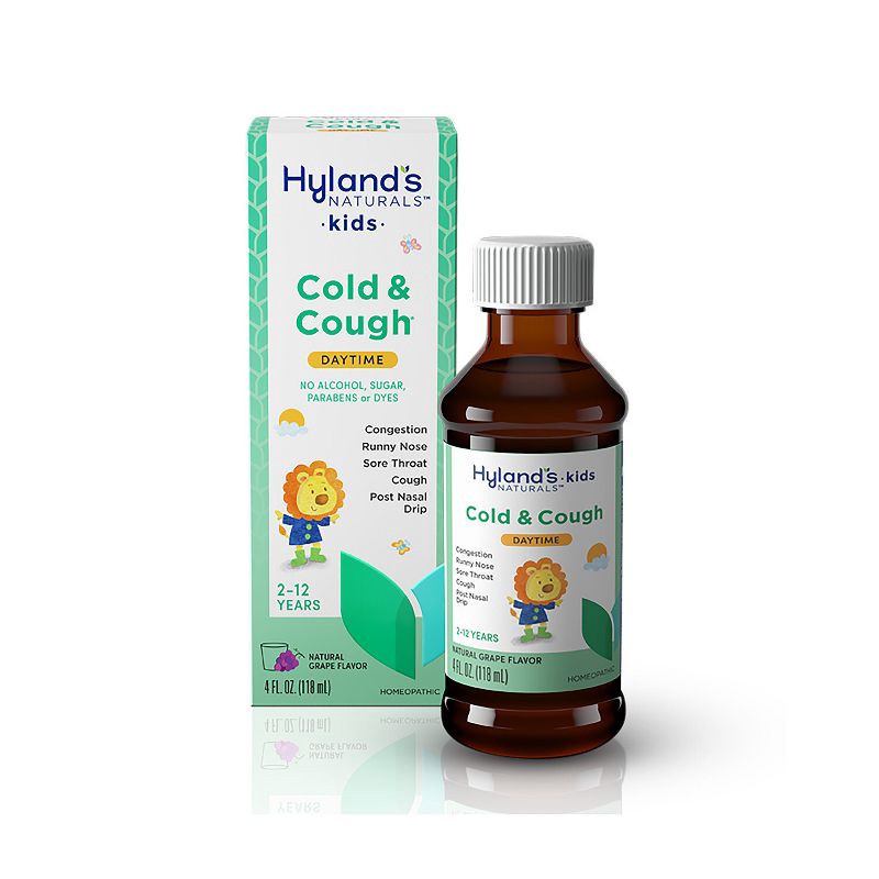 slide 3 of 7, Hyland's Naturals Kids Cold & Cough Daytime Syrup - Grape - 4 fl oz, 4 fl oz