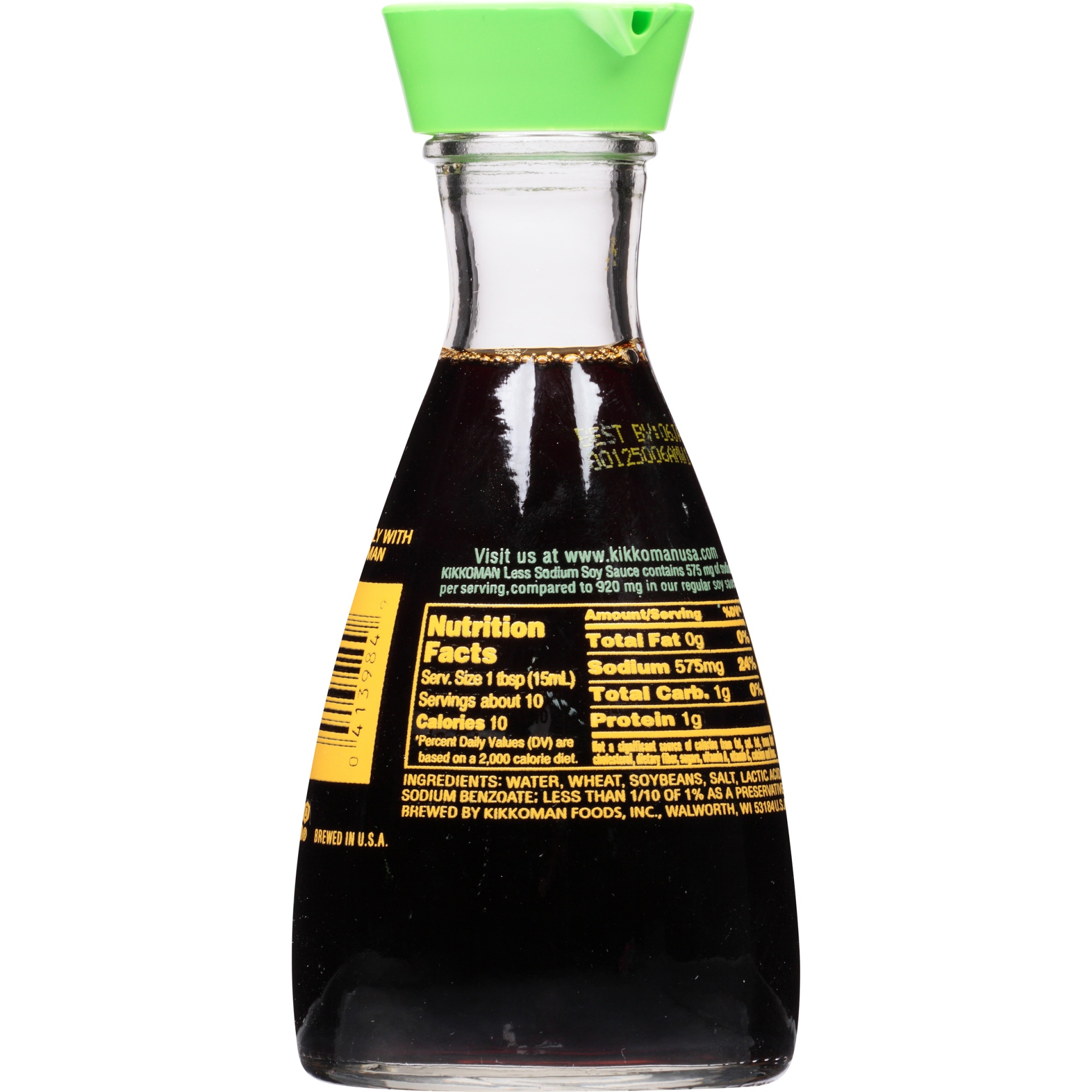 slide 5 of 6, Kikkoman Less Sodium Soy Sauce 5 fl oz, 5 fl oz