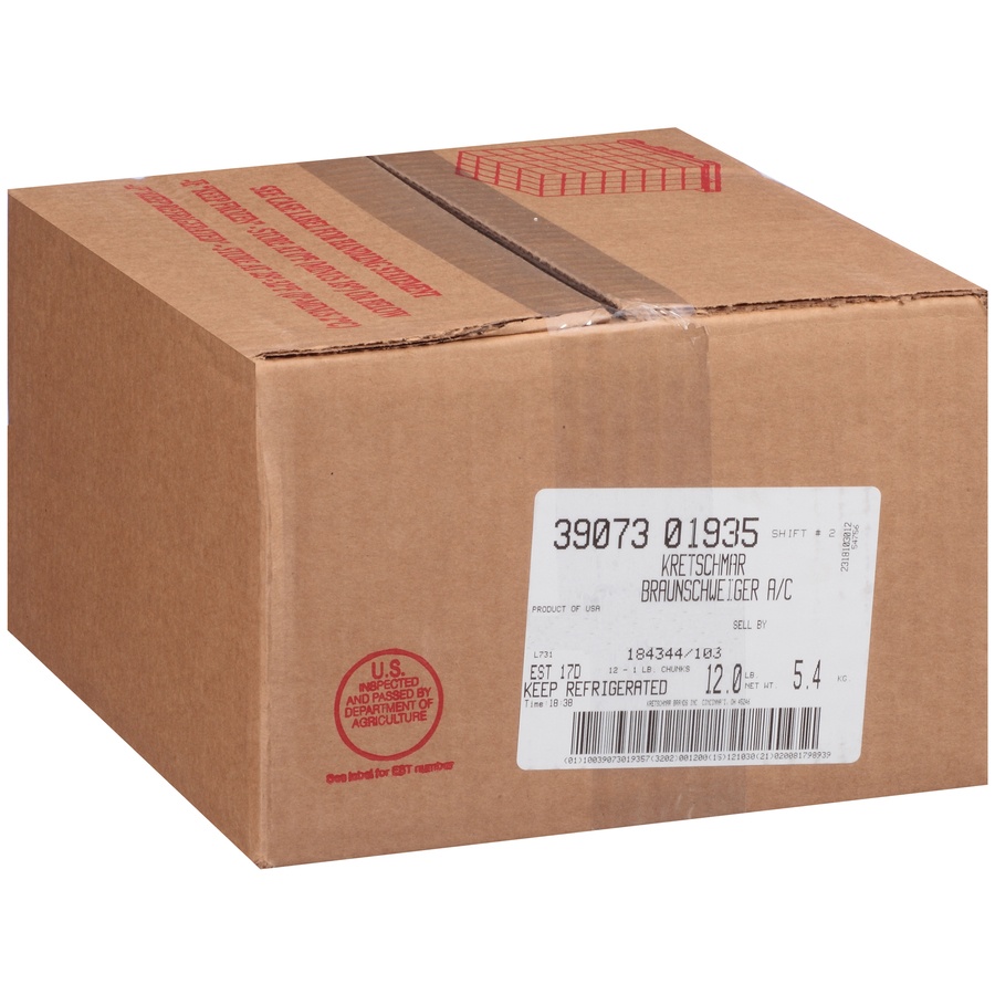 slide 2 of 2, Kretschmar Premium Deli Braunschweiger - 16 Oz, 16 oz