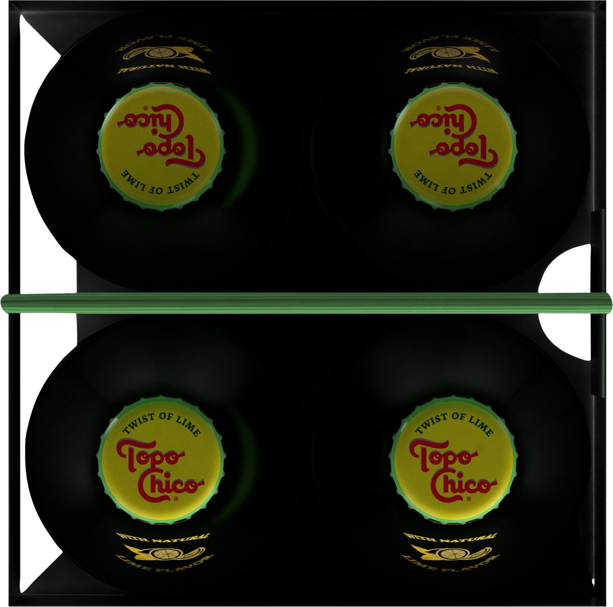 slide 2 of 9, Topo Chico Sparkling Mineral Water Twist of Lime Glass Bottles, 12 fl oz, 4 Pack, 4 ct; 12 oz