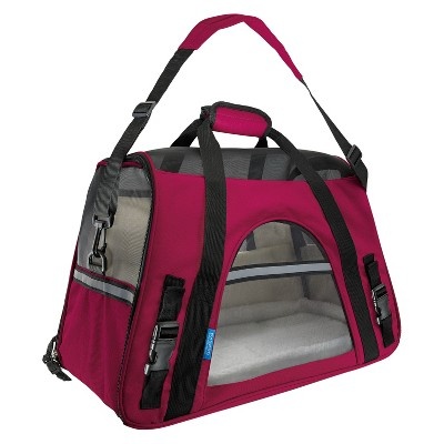 slide 1 of 1, Paws & Pals Soft-Sided Pet Carrier - Dark Pink - Large, 1 ct