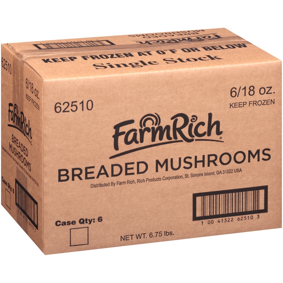 slide 3 of 8, Farm Rich Breaded Mushrooms, 18 oz