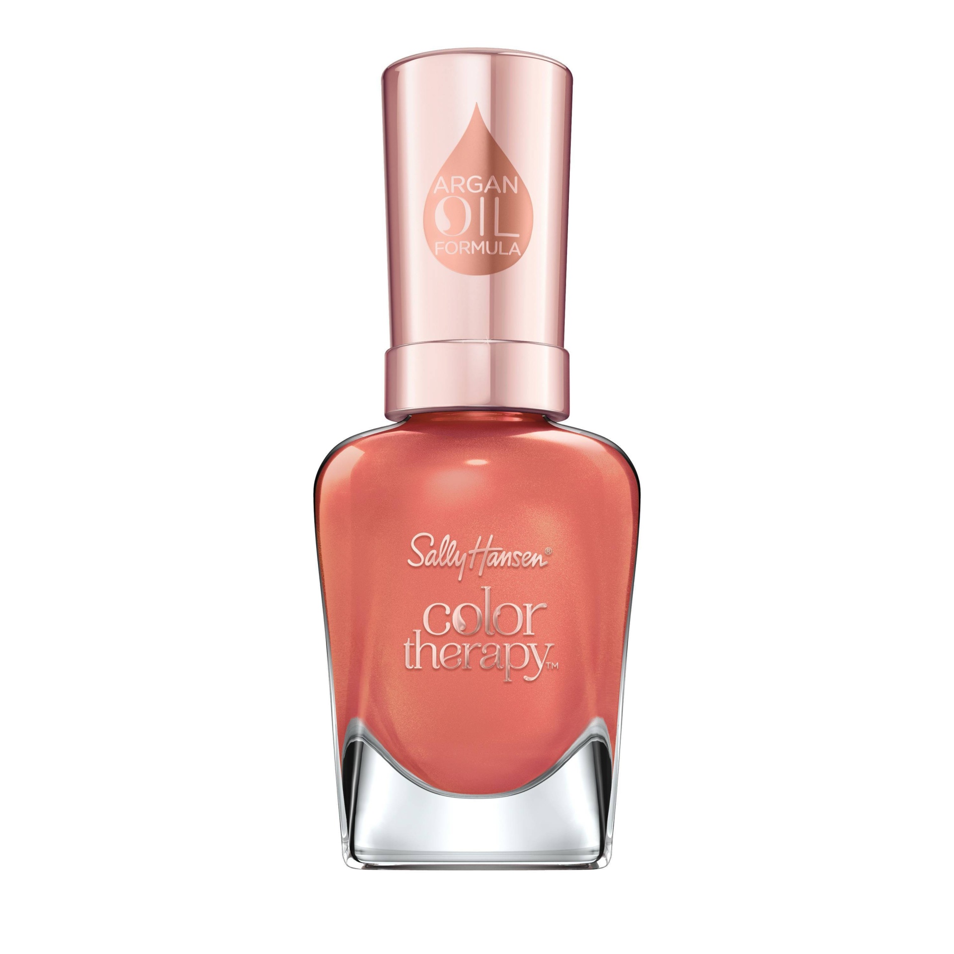 slide 1 of 4, Sally Hansen Color Therapy Nail Polish - 300 Soak at Sunset - 0.5 fl oz, 1 ct